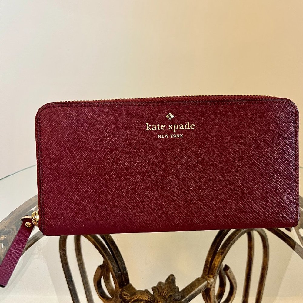 Kate Spade Mikas Pond Lacey Large Zip-Around Continental Wallet {NWOT}